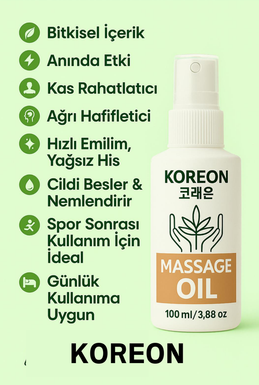 Koreon Massage Oil – Doğal Masaj Yağı