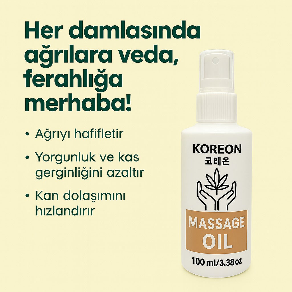 Koreon Massage Oil – Doğal Masaj Yağı