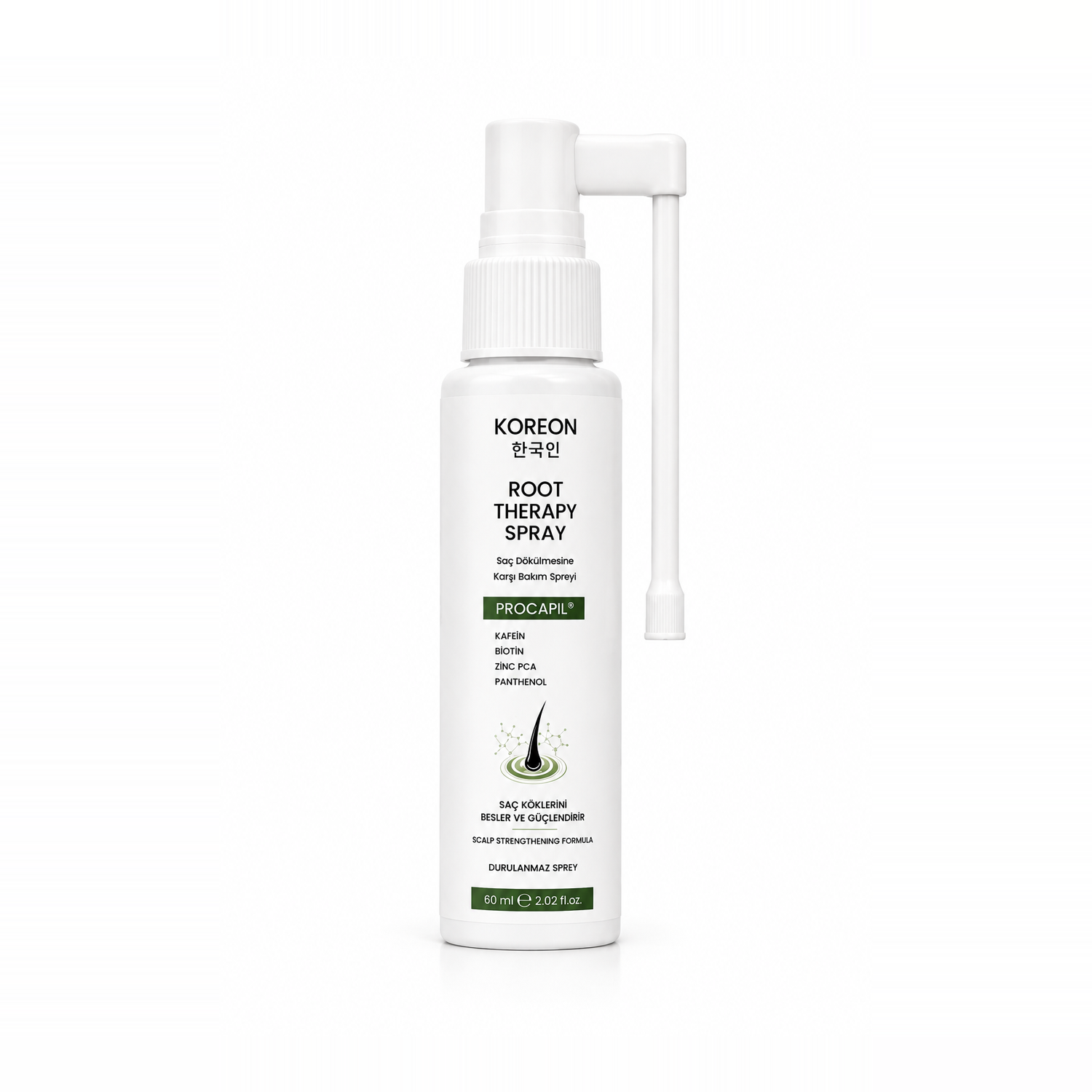 KOREON Procapil Root Therapy saç bakım spreyi 60 ml şişesi